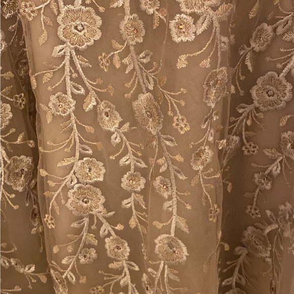 La Femme - Floral Lace A-Line Mother of the Bride Dress - Picture 13 of 16